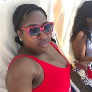 Gucci 57mm Large Size All Red Sunglasses Sunnies